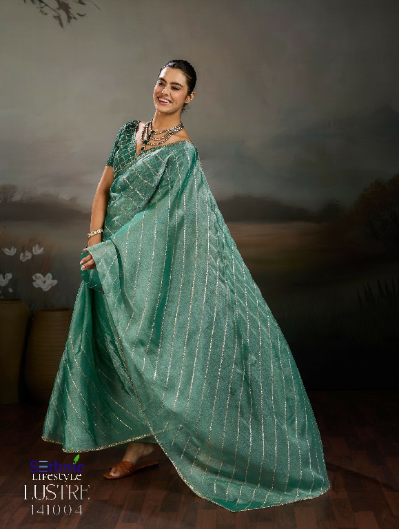 SETHNIC LIFESTYLE LUSTRE CHIC WHOLESALE MOSS CHIFFON LUXURIOUS INDIAN SAREES FOR WOMEN EXPORTER