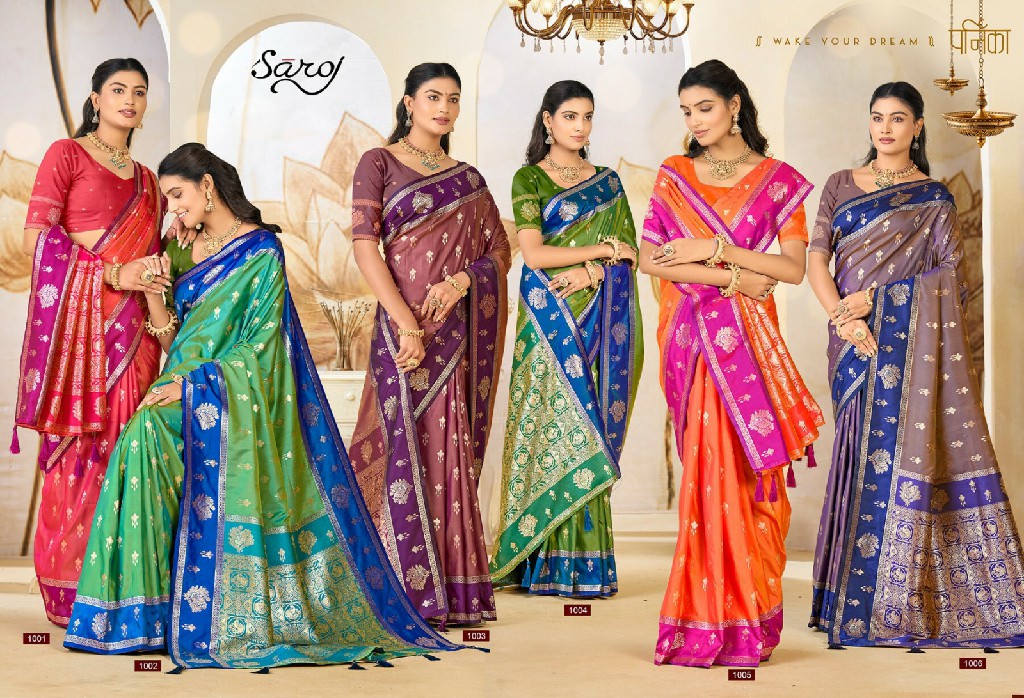 SAROJ ANUKAARI SILK VOL 1 WHOLESALE PURE SILK ELEGANCE INDIAN SAREES FOR WOMEN ONLINE