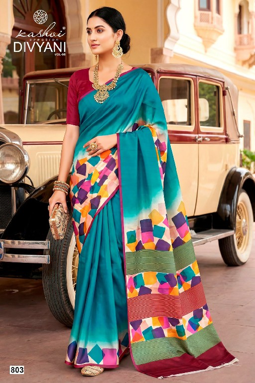 KASHVI CREATION DIVYANI VOL 8 WHOLESALE SATIN CASUAL WEAR INDIAN SAREES FOR WOMEN SUPPLIER