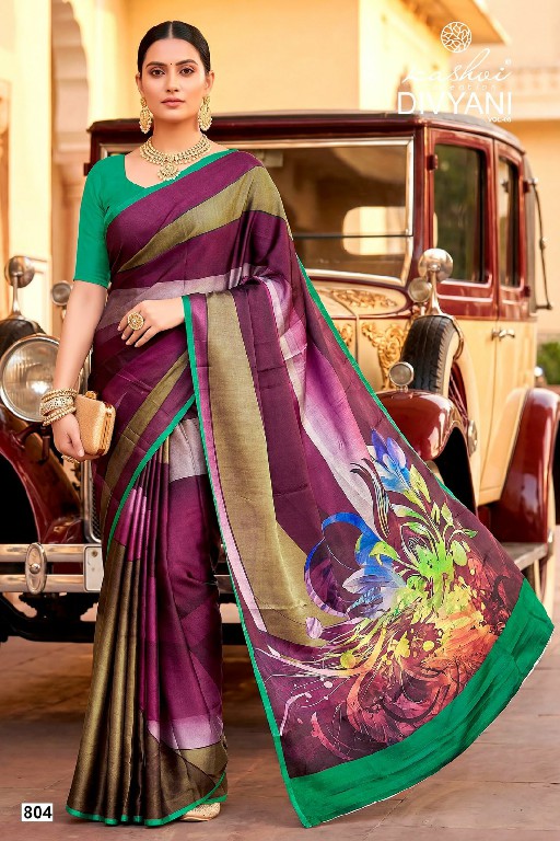 KASHVI CREATION DIVYANI VOL 8 WHOLESALE SATIN CASUAL WEAR INDIAN SAREES FOR WOMEN SUPPLIER