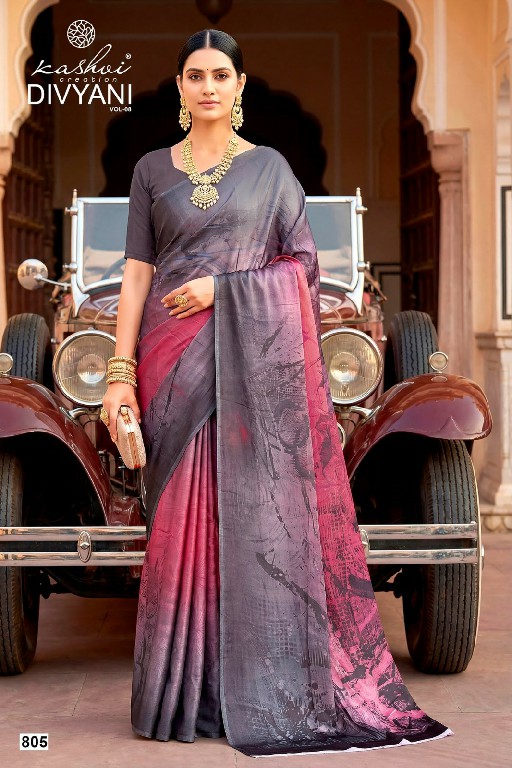 KASHVI CREATION DIVYANI VOL 8 WHOLESALE SATIN CASUAL WEAR INDIAN SAREES FOR WOMEN SUPPLIER
