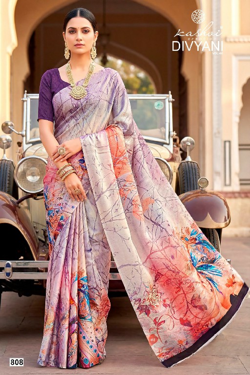KASHVI CREATION DIVYANI VOL 8 WHOLESALE SATIN CASUAL WEAR INDIAN SAREES FOR WOMEN SUPPLIER