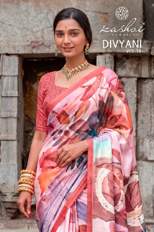 KASHVI CREATION DIVYANI VOL 10 WHOLESALE SATIN DAILY WEAR INDIAN SAREES FOR WOMEN EXPORTER