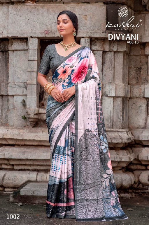 KASHVI CREATION DIVYANI VOL 10 WHOLESALE SATIN DAILY WEAR INDIAN SAREES FOR WOMEN EXPORTER