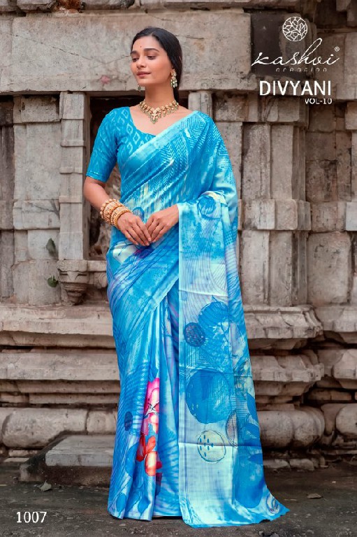 KASHVI CREATION DIVYANI VOL 10 WHOLESALE SATIN DAILY WEAR INDIAN SAREES FOR WOMEN EXPORTER
