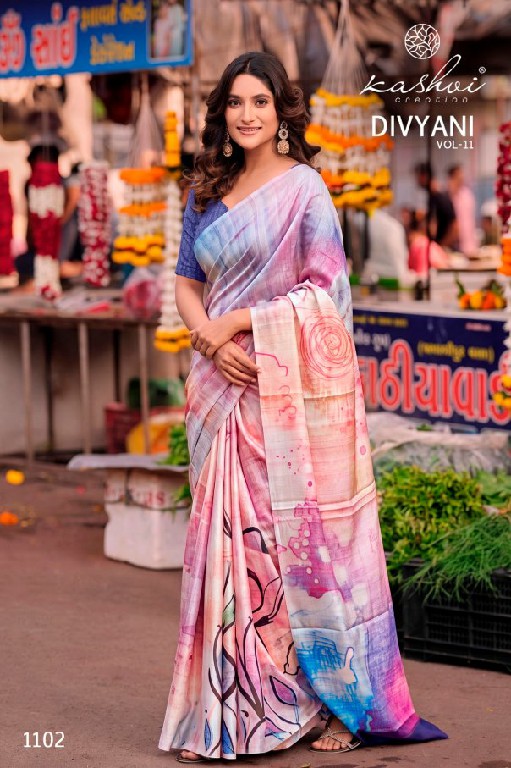 KASHVI CREATION DIVYANI VOL 11 WHOLESALE SATIN REGULAR WEAR INDIAN SAREES FOR WOMEN ONLINE