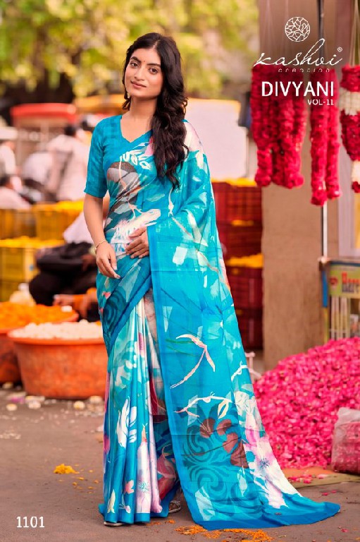 KASHVI CREATION DIVYANI VOL 11 WHOLESALE SATIN REGULAR WEAR INDIAN SAREES FOR WOMEN ONLINE
