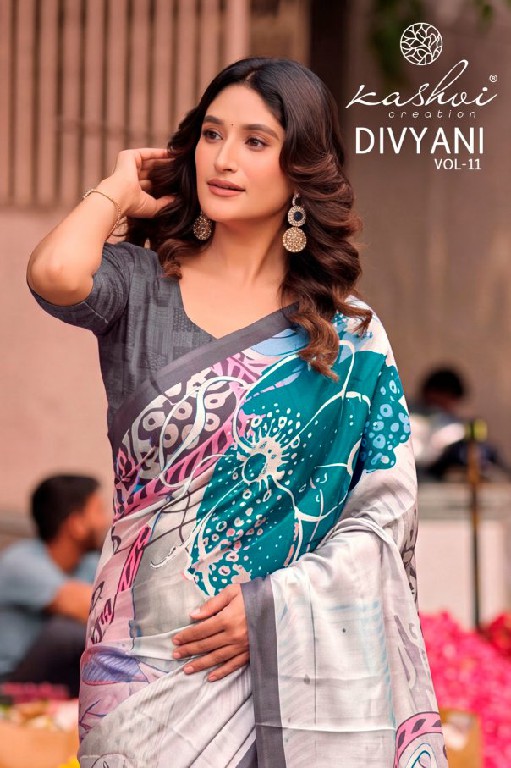 KASHVI CREATION DIVYANI VOL 11 WHOLESALE SATIN REGULAR WEAR INDIAN SAREES FOR WOMEN ONLINE