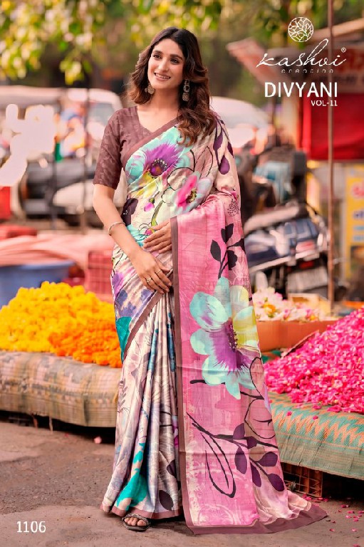 KASHVI CREATION DIVYANI VOL 11 WHOLESALE SATIN REGULAR WEAR INDIAN SAREES FOR WOMEN ONLINE
