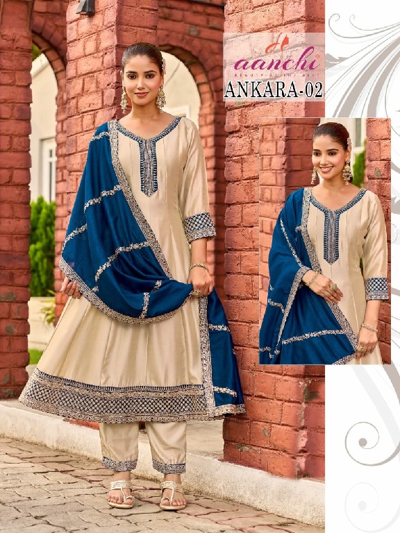 AANCHI ANKARA WHOLESALE READYMADE VICHITRA SILK LATEST FASHION 3 PCS COMBO SET SUITS EXPORTER