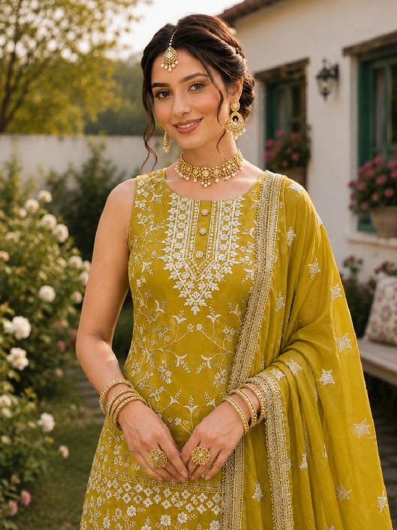 MRUDANGI VIHANIKA WHOLESALE READYMADE REAL GEORGETTE PARTY WEAR 3 PCS SUITS FOR EXPORT