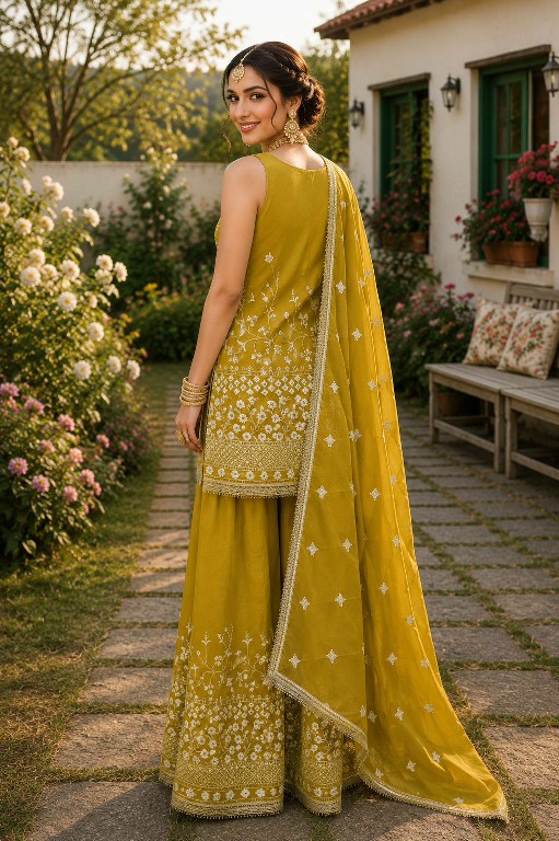 MRUDANGI VIHANIKA WHOLESALE READYMADE REAL GEORGETTE PARTY WEAR 3 PCS SUITS FOR EXPORT