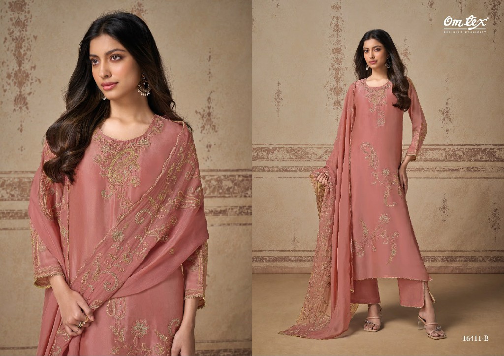 OMTEX DARIA WHOLESALE SILK WITH WORK AMAZING UNSTITCH SALWAR SUITS EXPORTER