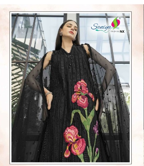 SANIYA TRENDZ MARIYA B ULTRA LUXURY LAWN COLLECTION VOL 1 WHOLESALE PAKISTANI HIT DESIGN UNSTITCH SALWAR SUITS EXPORTER