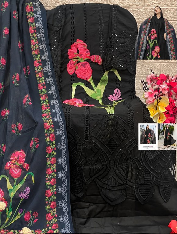 SANIYA TRENDZ MARIYA B ULTRA LUXURY LAWN COLLECTION VOL 1 WHOLESALE PAKISTANI HIT DESIGN UNSTITCH SALWAR SUITS EXPORTER