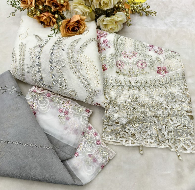 SHREE FABS D.NO 5539 WHOLESALE CHIFFON PAKISTANI HIT DESIGN UNSTITCH SALWAR SUITS SUPPLIER