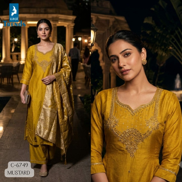 KAYA D.NO 6749 COLOR WHOLESALE READYMADE TISSUE SIMMER BIG SIZE AMAZING 3 PCS COMBO SET SUITS ONLINE