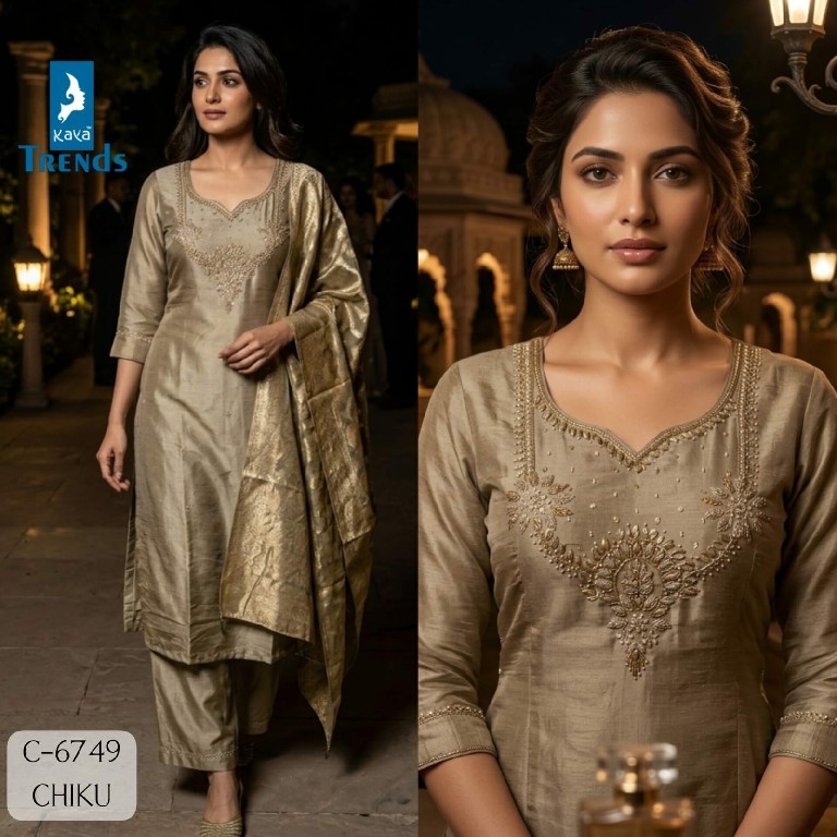 KAYA D.NO 6749 COLOR WHOLESALE READYMADE TISSUE SIMMER BIG SIZE AMAZING 3 PCS COMBO SET SUITS ONLINE