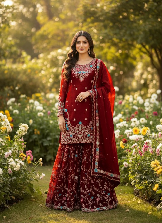 TEXTILEDEAL D.NO 5956 WHOLESALE READYMADE JMC SILK ELEGANCE PARTY WEAR 3 PCS SUITS FOR WOMEN ONLINE