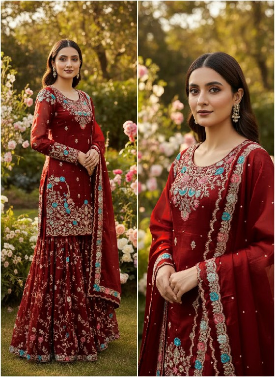 TEXTILEDEAL D.NO 5956 WHOLESALE READYMADE JMC SILK ELEGANCE PARTY WEAR 3 PCS SUITS FOR WOMEN ONLINE