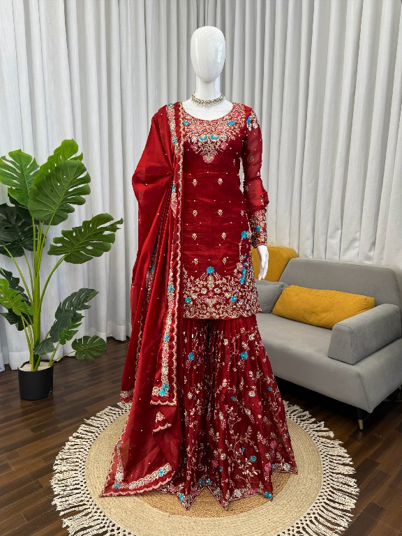 TEXTILEDEAL D.NO 5956 WHOLESALE READYMADE JMC SILK ELEGANCE PARTY WEAR 3 PCS SUITS FOR WOMEN ONLINE
