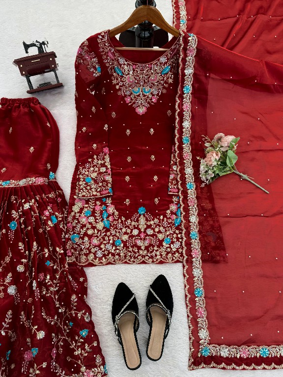 TEXTILEDEAL D.NO 5956 WHOLESALE READYMADE JMC SILK ELEGANCE PARTY WEAR 3 PCS SUITS FOR WOMEN ONLINE