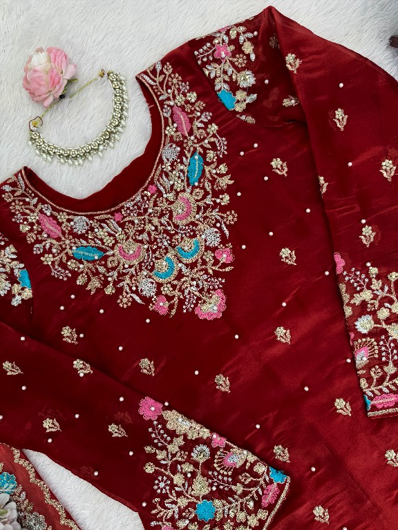 TEXTILEDEAL D.NO 5956 WHOLESALE READYMADE JMC SILK ELEGANCE PARTY WEAR 3 PCS SUITS FOR WOMEN ONLINE