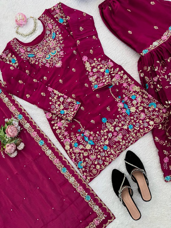 TEXTILEDEAL D.NO 5956 WHOLESALE READYMADE JMC SILK ELEGANCE PARTY WEAR 3 PCS SUITS FOR WOMEN ONLINE