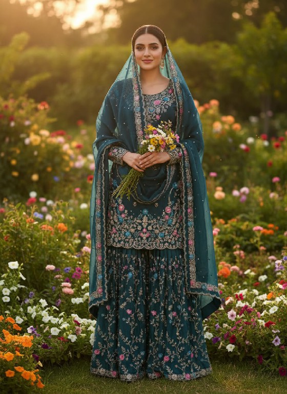 TEXTILEDEAL D.NO 5956 WHOLESALE READYMADE JMC SILK ELEGANCE PARTY WEAR 3 PCS SUITS FOR WOMEN ONLINE