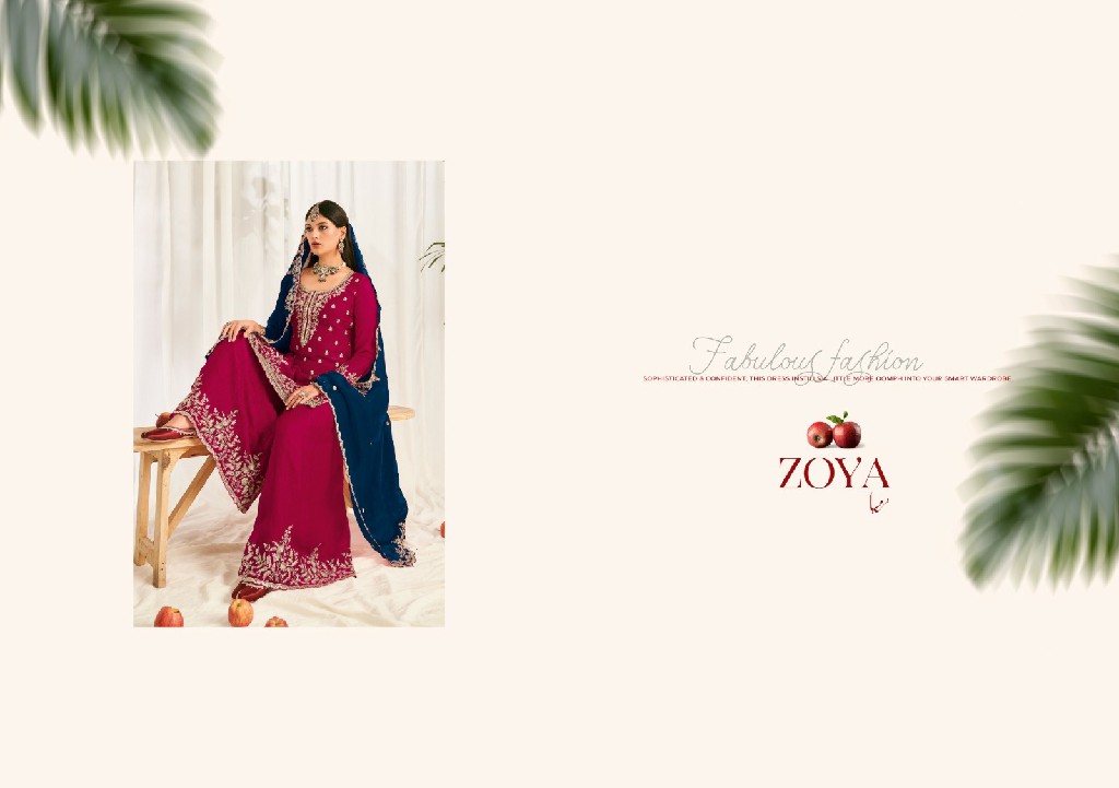 RADHA TRENDZ ZOYA WHOLESALE PREMIUM FENDY SILK FESTIVE WEAR 3 PCS SUITS EXPORTER