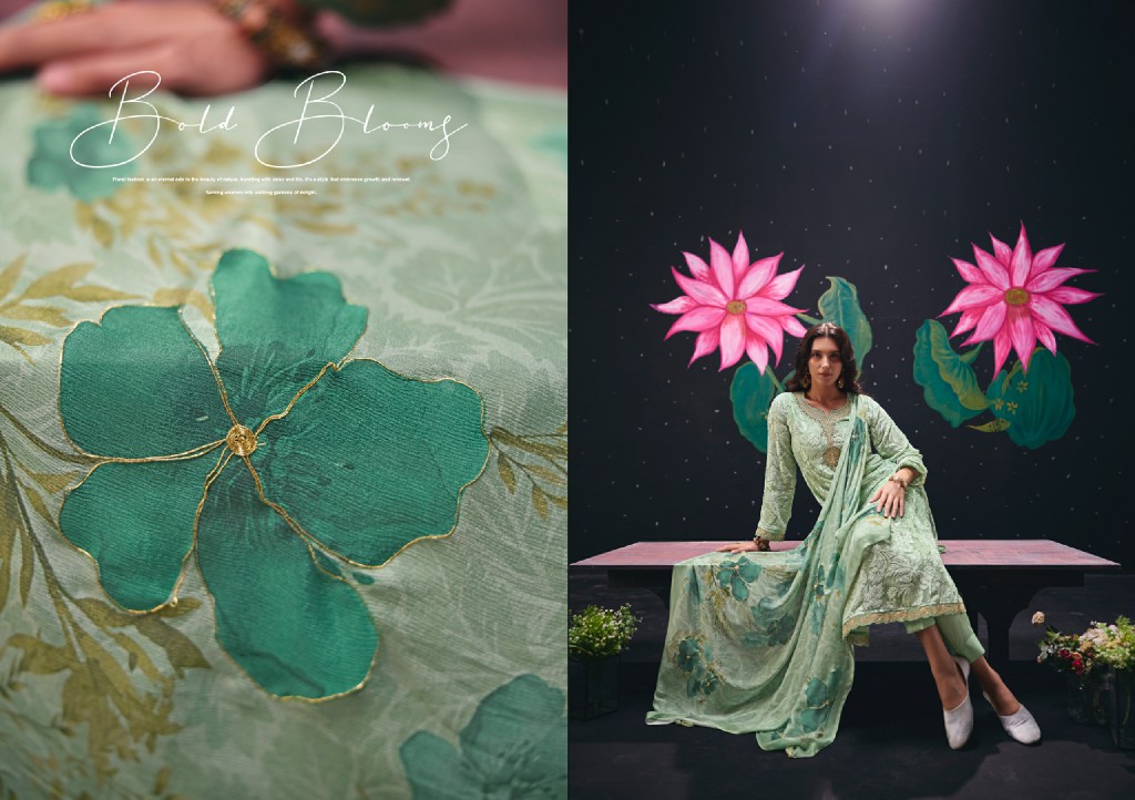 RANGATI PRINTS PALACHI EDIT WHOLESALE PALACHI VELVET EMBROIDERED WINTER WEAR UNSTITCH SALWAR SUITS EXPORTER