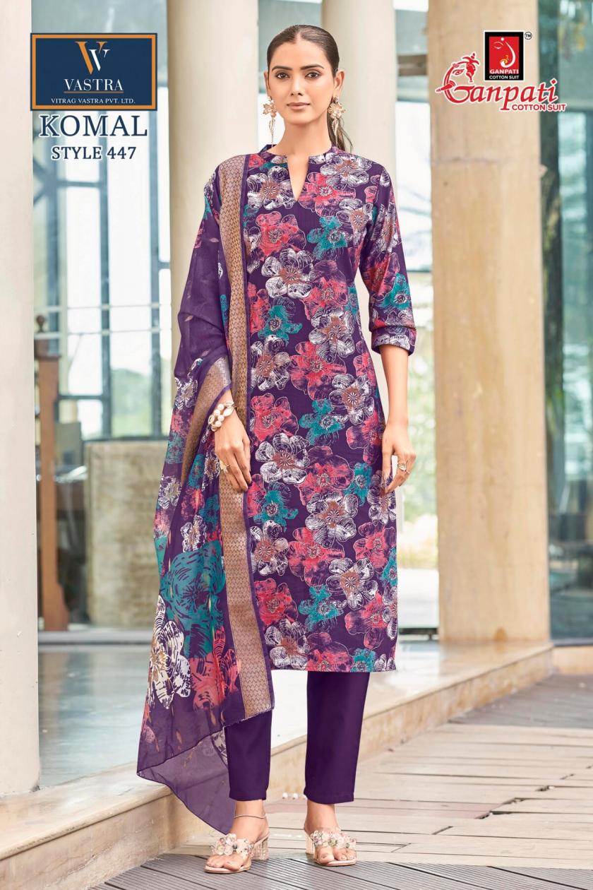 GANPATI KOMAL VOL 25 WHOLESALE READYMADE VATICAN PRINTED BEAUTIFUL 3 PCS SUITS EXPORTER