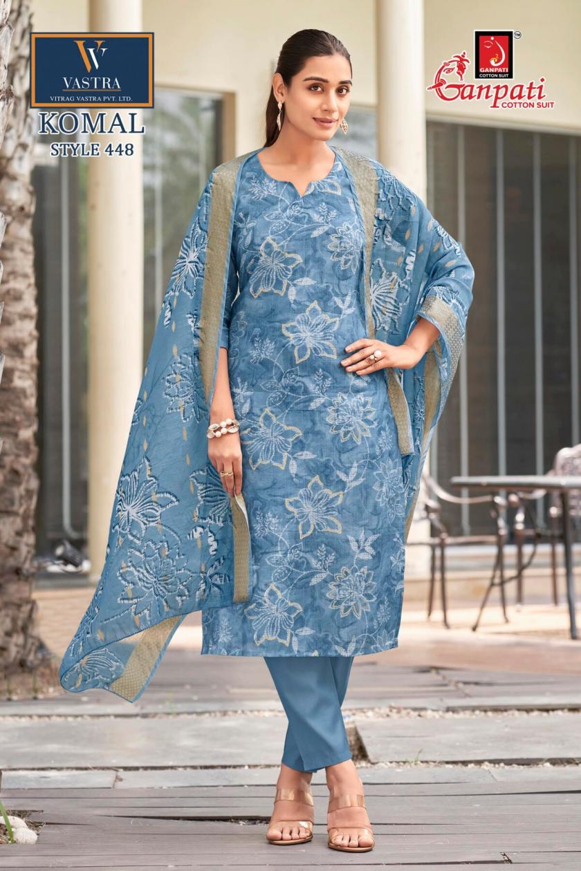 GANPATI KOMAL VOL 25 WHOLESALE READYMADE VATICAN PRINTED BEAUTIFUL 3 PCS SUITS EXPORTER
