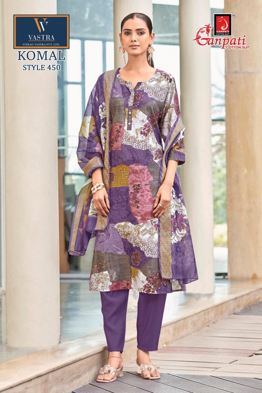 GANPATI KOMAL VOL 25 WHOLESALE READYMADE VATICAN PRINTED BEAUTIFUL 3 PCS SUITS EXPORTER