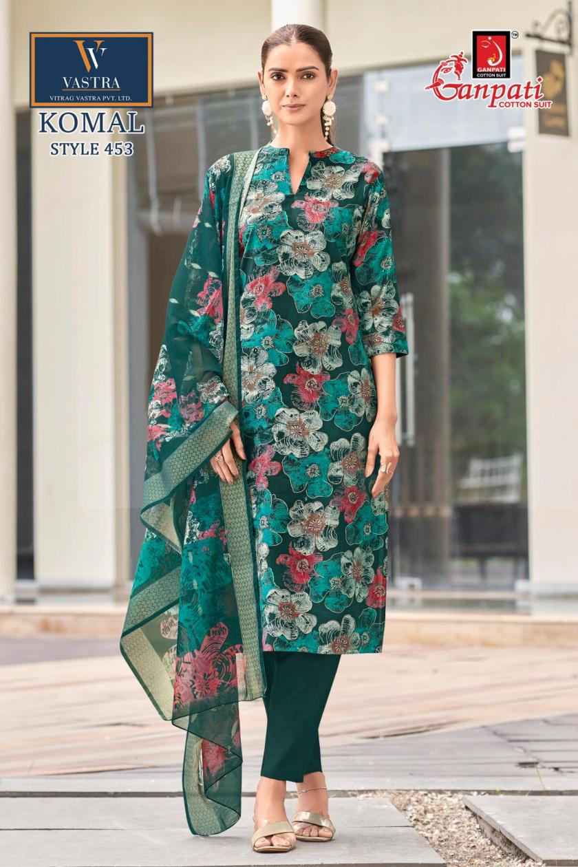 GANPATI KOMAL VOL 25 WHOLESALE READYMADE VATICAN PRINTED BEAUTIFUL 3 PCS SUITS EXPORTER