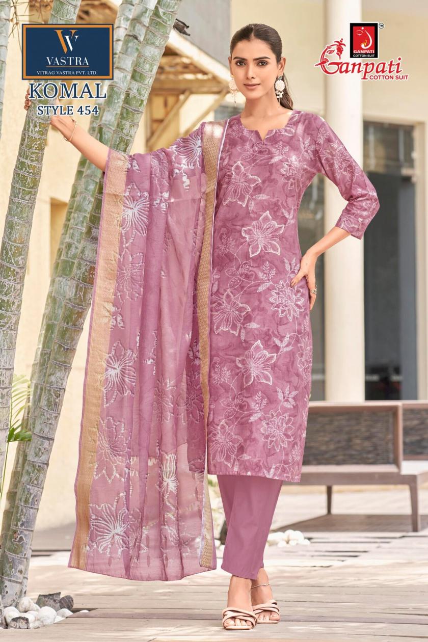 GANPATI KOMAL VOL 25 WHOLESALE READYMADE VATICAN PRINTED BEAUTIFUL 3 PCS SUITS EXPORTER