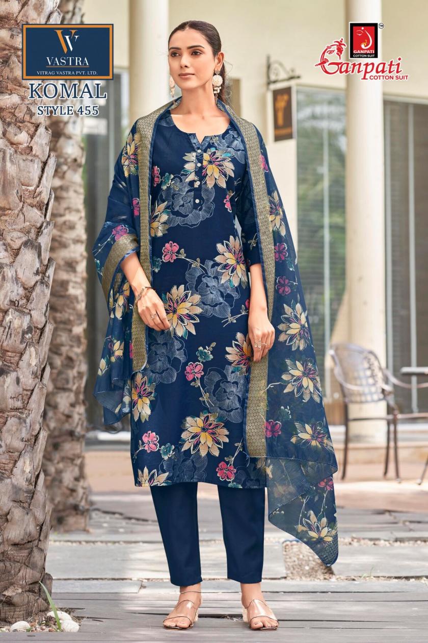 GANPATI KOMAL VOL 25 WHOLESALE READYMADE VATICAN PRINTED BEAUTIFUL 3 PCS SUITS EXPORTER