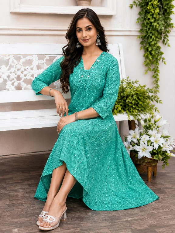 HIAARA SCARLET VOL 1 WHOLESALE READYMADE PURE COTTON ANARKALI FLAIR STYLE KURTIS FOR WOMEN ONLINE