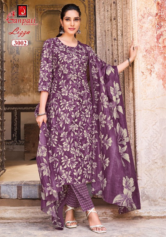 GANPATI LIZZA VOL 3 WHOLESALE READYMADE PURE COTTON PRINTED DAILY WEAR 3 PCS SUITS SUPPLIER
