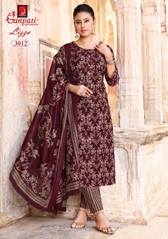 GANPATI LIZZA VOL 3 WHOLESALE READYMADE PURE COTTON PRINTED DAILY WEAR 3 PCS SUITS SUPPLIER