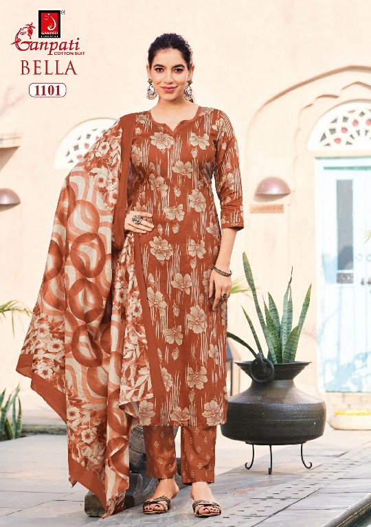 GANPATI BELLA VOL 11 WHOLESALE READYMADE COTTON DAILY WEAR KURTI WITH PANT AND DUPATTA ONLINE