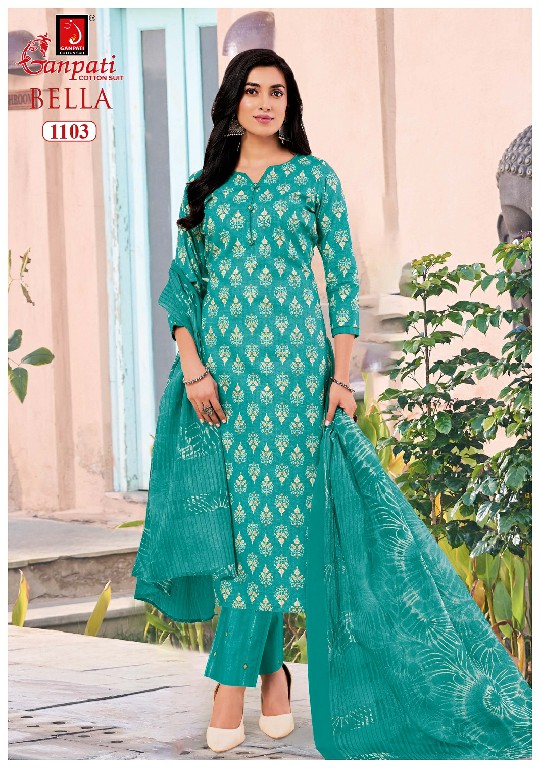 GANPATI BELLA VOL 11 WHOLESALE READYMADE COTTON DAILY WEAR KURTI WITH PANT AND DUPATTA ONLINE