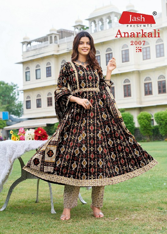 JASH ANARKALI VOL 2 WHOLESALE READYMADE COTTON PRINTED ANARKALI STYLE PRETTY 3 PCS SUITS SUPPLIER