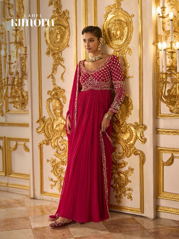LABEL KIMORA COLLECTION VOL 2 WHOLESALE READYMADE SOFT GEORGETTE WEDDING WEAR 3 PCS COMBO SET SUITS FOR WOMEN ONLINE
