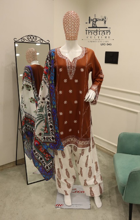 INDIAN CULTURE D.NO LRC-345 WHOLESALE READYMADE PURE RAYON CLASSIC 3 PCS SUITS SUPPLIER