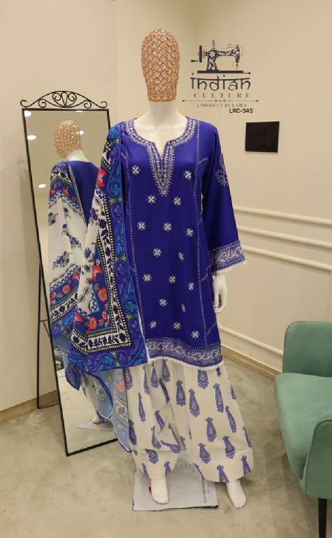 INDIAN CULTURE D.NO LRC-345 WHOLESALE READYMADE PURE RAYON CLASSIC 3 PCS SUITS SUPPLIER
