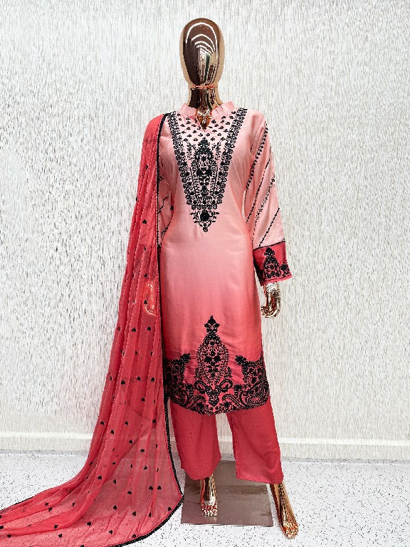 LAXURIA TRENDZ D.NO 1690 WHOLESALE READYMADE SATIN UNIQUE STYLISH 3 PCS SUITS SUPPLIER