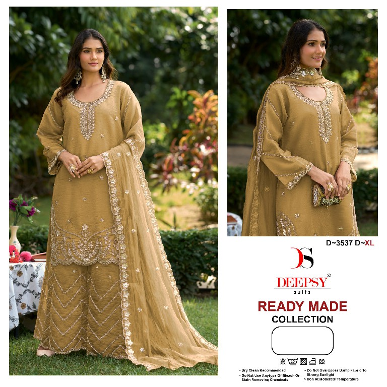 DEEPSY D.NO 3537 WHOLESALE READYMADE MASKAT SILK UNIQUE PAKISTANI 3 PCS SUITS SUPPLIER