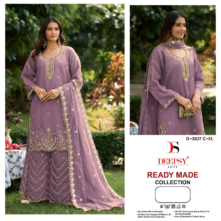 DEEPSY D.NO 3537 WHOLESALE READYMADE MASKAT SILK UNIQUE PAKISTANI 3 PCS SUITS SUPPLIER