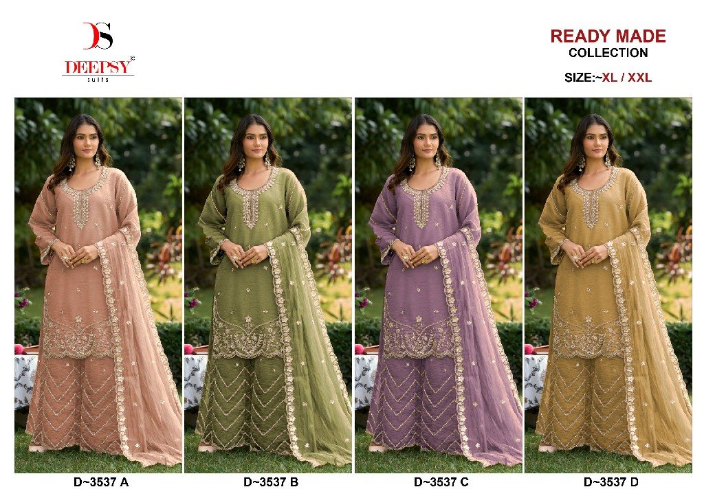 DEEPSY D.NO 3537 WHOLESALE READYMADE MASKAT SILK UNIQUE PAKISTANI 3 PCS SUITS SUPPLIER